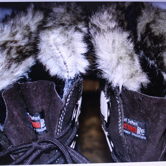 Women's Dupont Winter Boots Sz 11 Brown & Tan Leather Inner Thermo Lite NWOT - Picture 5 of 10